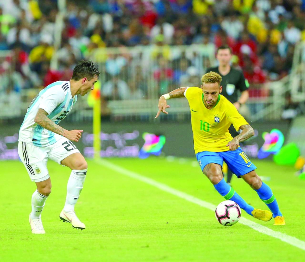 نيمار يغيب عن مباراة البرازيل والارجنتين للإصابة