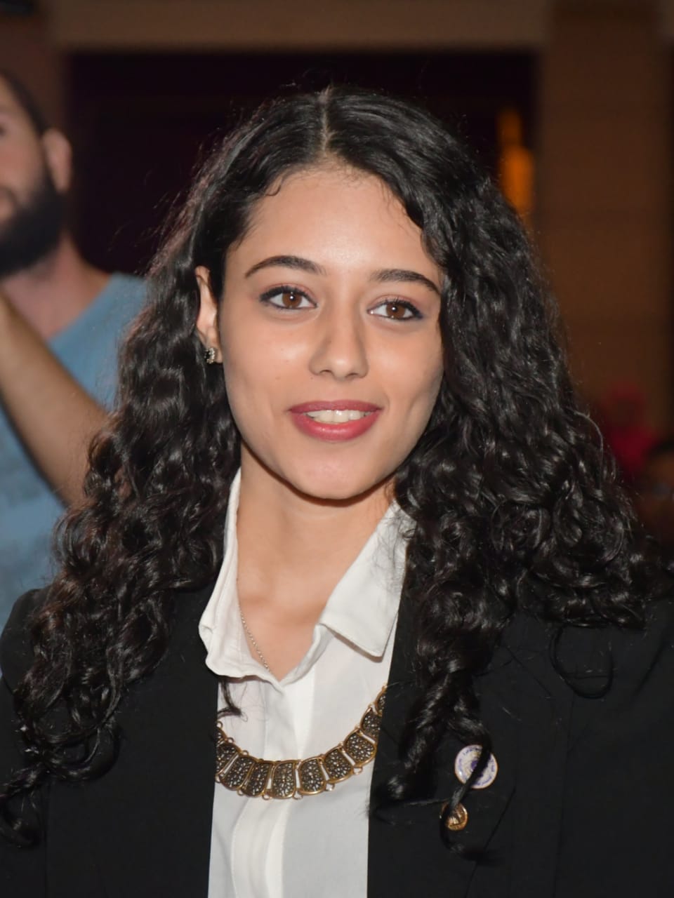 الطالبة دارين خليل رئيس اتحاد الطلاب بجامعة القاهرة