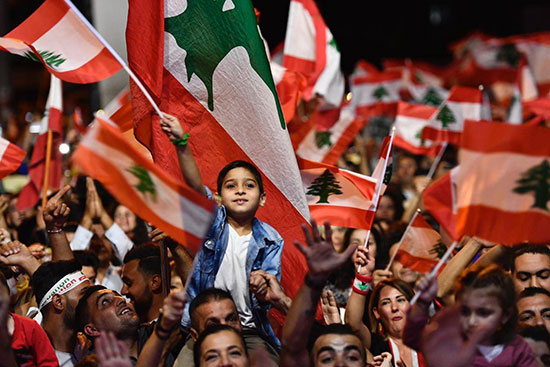 مظاهرات لبنان بعد شهر من انطلاقها