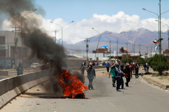 جانب من العنف فى بوليفيا