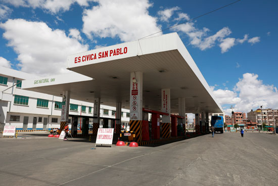 اغلاق محطات الوقود فى بوليفيا