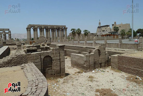 جانب من سحر معبد الأقصر بكورنيش الاقصر