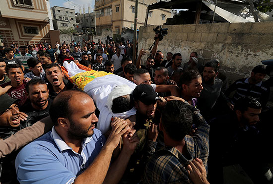 تشييع جثمان الشهيد الفلسطينى