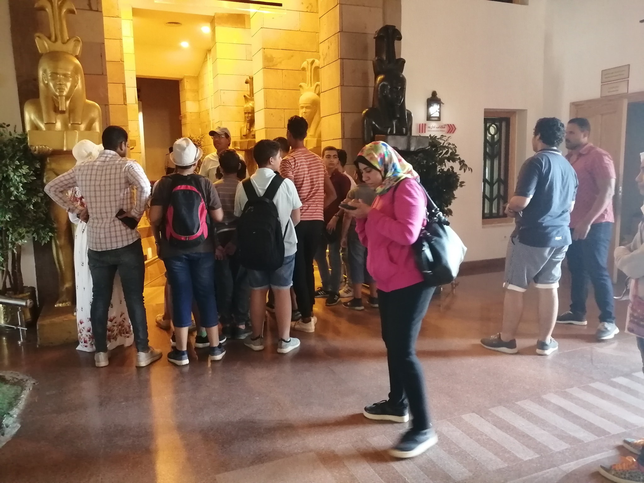 47 من طلائع محافظة الغربية فى زيارة لمتحف النيل بأسوان (1)