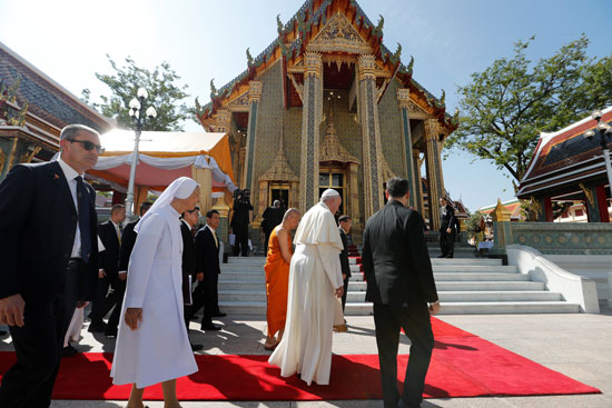 البابا-بصحبة-البطريرك-البوذى-فى-تايلاند