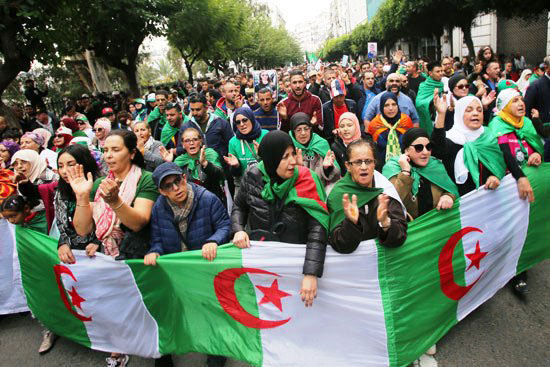 جانب-من-احتجاجات-الجزائر