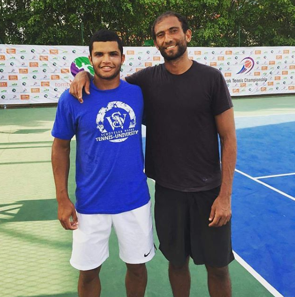 محمد صفوت وكريم مأمون لاعب التنس