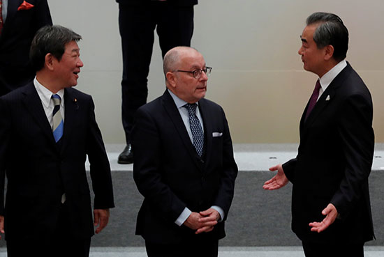 وزراء خارجية الصين والأرجنتين واليابان