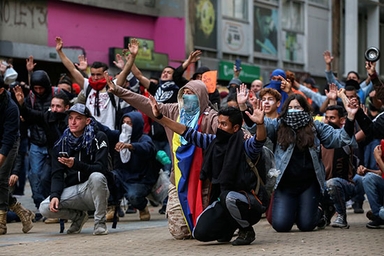 المظاهرات فى كولومبيا