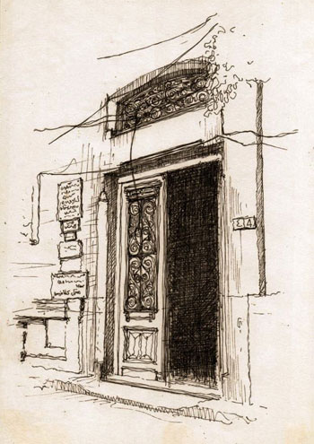 مدخل-المبنى--الذى-عاش-فيه--الشاعر-اليوناني-قسطنطين-بي-كافافي