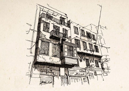 أحد-المنازل-االمتبقية-والتي-شيدت-على-الطراز-التركي-في-الإسكندرية