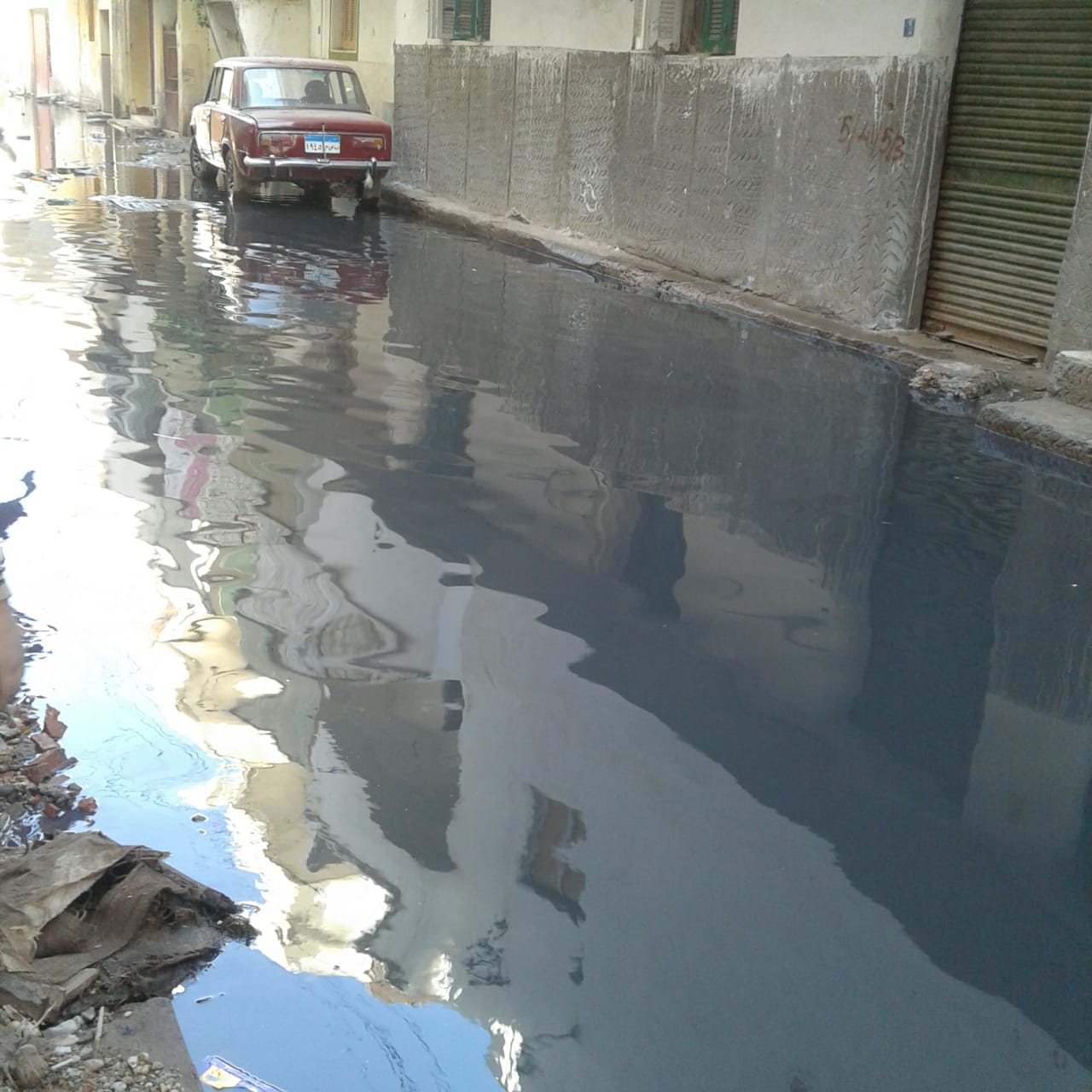  غرق شوارع قرية قراقص  (3)
