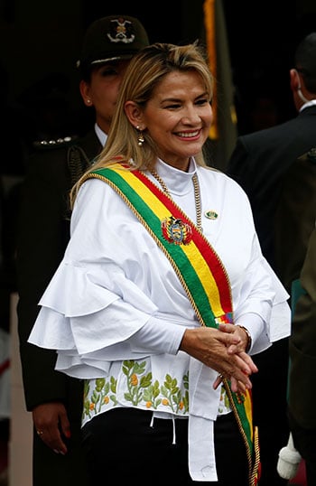 رئيسة بوليفيا المؤقتة جانين أنيز