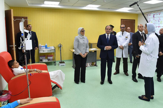 الرئيس السيسي يدشن منظومة التأمين الصحى فى بورسعيد (2)