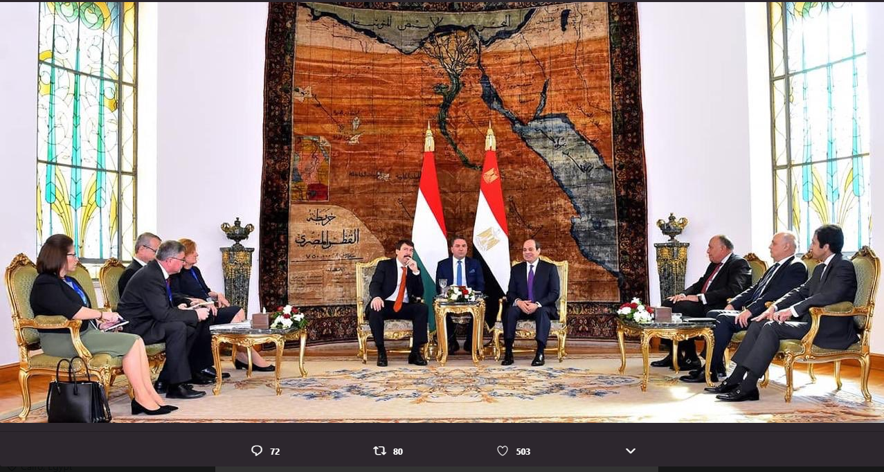 الرئيس عبدالفتاح السيسى، رئيس الجمهورية و الرئيس يانوش آدير (1)