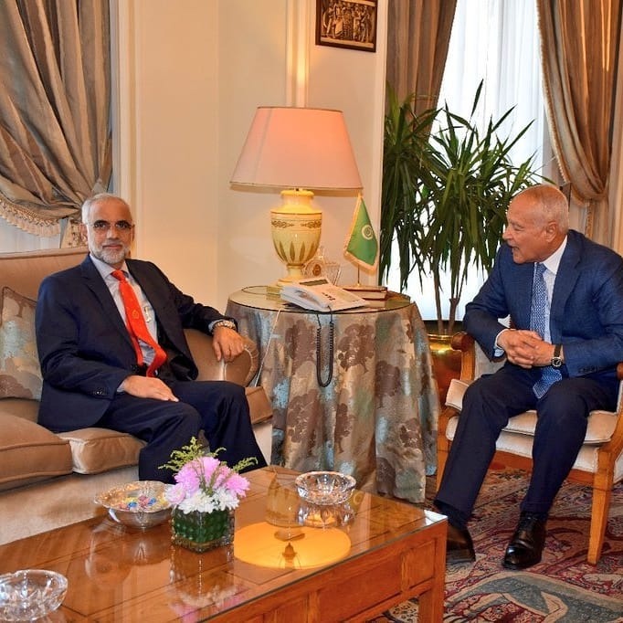  الجامعة العربية تودع سفير سلطنة عمان فى مصر (2)