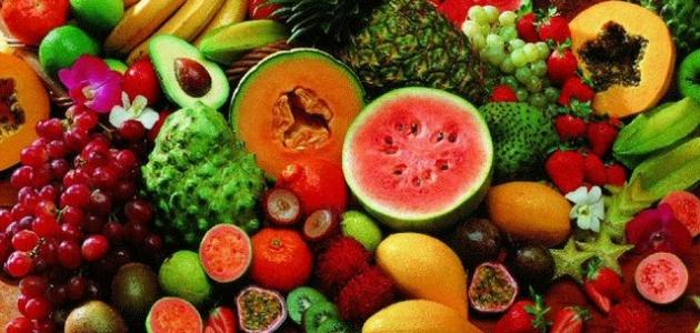 الخضروات والفواكه على شكل قوس قزح مفيد لصحتك