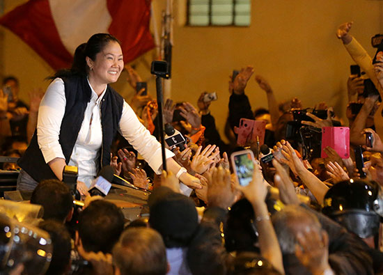 زعيمة المعارضة فى بيرو كيكو فوجيمورى