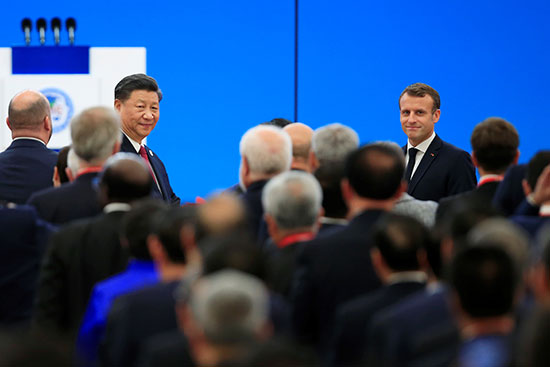 الرئيسان الصيني والفرنسي يحضران حفل افتتاح معرض الصين الدولي