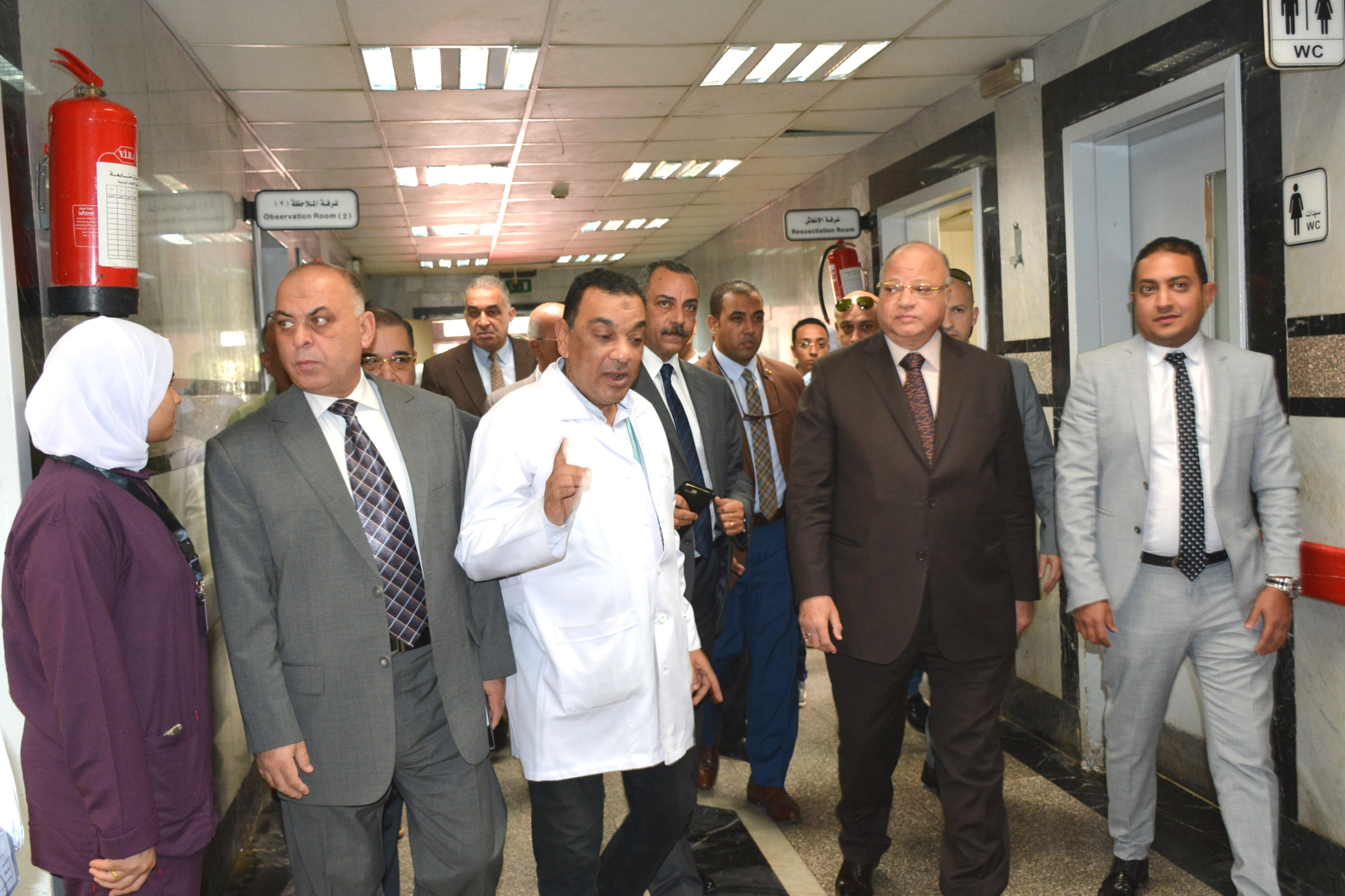 محافظ القاهرة يفتتح وحدة قسطرة القلب بمستشفى شبرا العام  (1)