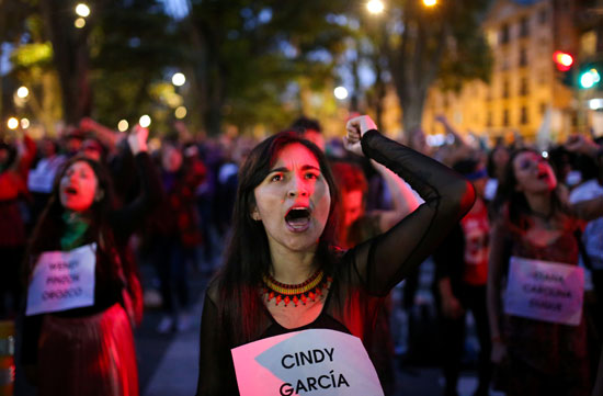 نشطاء من النساء فى كولومبيا
