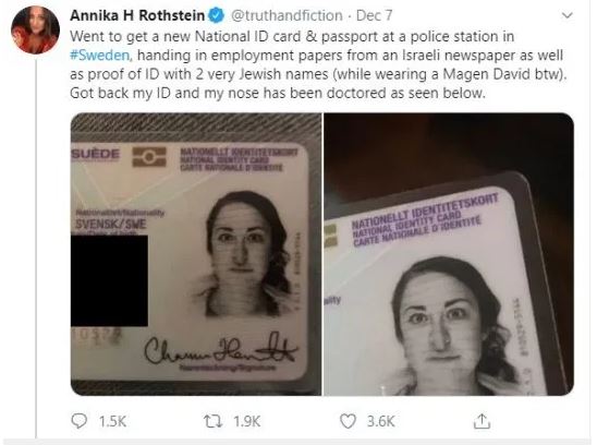 صحفية تتهم الشرطة السويدية بمعاداة السامية بسبب هويتها .. اعرف القصة؟  (1)
