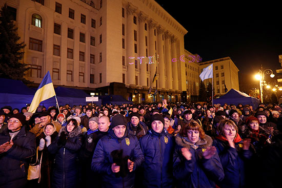 الآلاف فى تظاهرات أوكرانيا