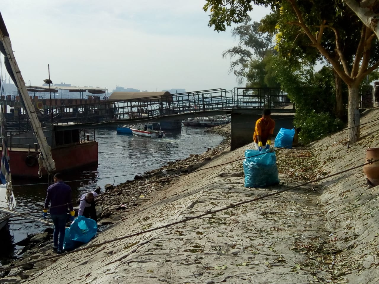 مبادرة لتنظيف البر الغربي لنهر النيل بالأقصر (2)