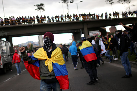 احتجاجات فى كولومبيا