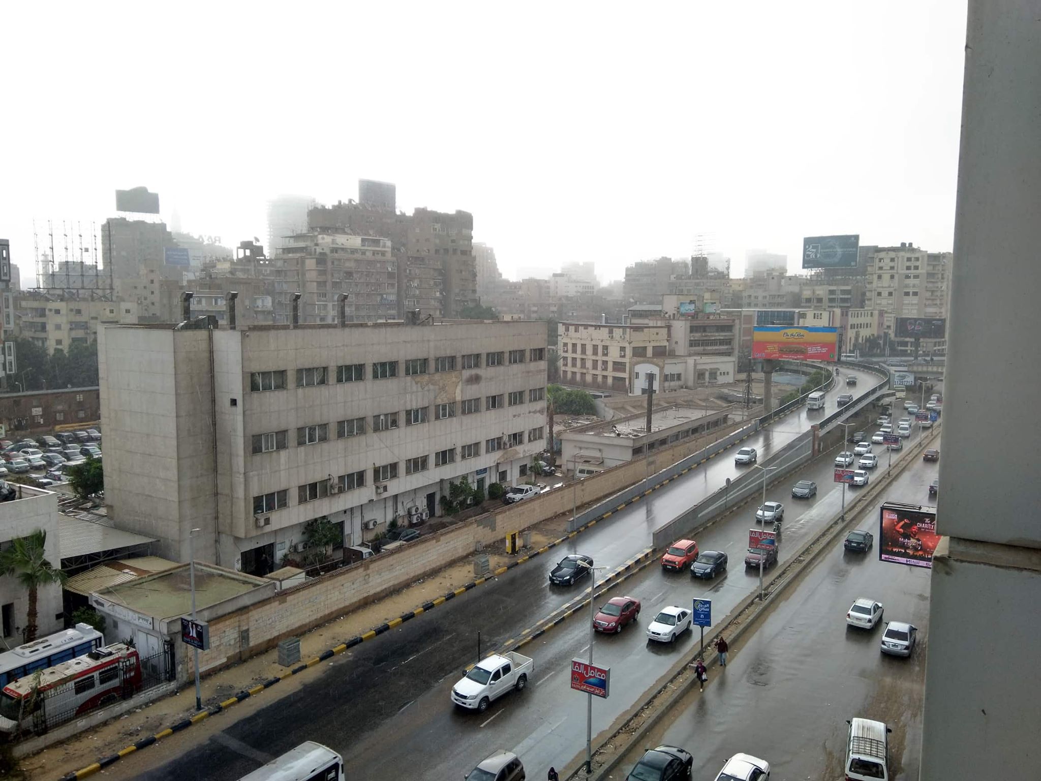 سقوط أمطار غزيرة على محافظة الجيزة (4)