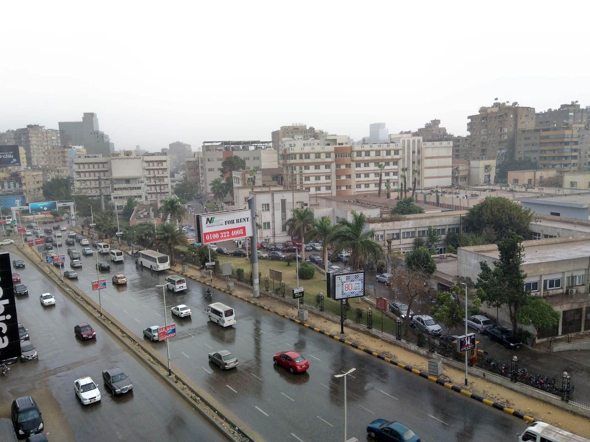 سقوط أمطار غزيرة على محافظة الجيزة (2)