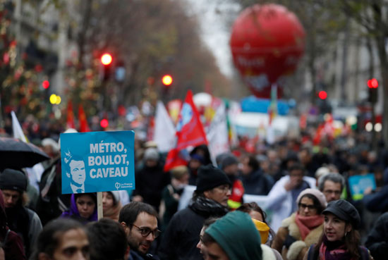 تظاهرات ضد القوانين الإصلاحية فى فرنسا