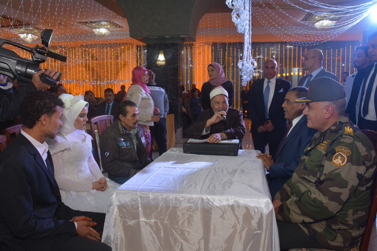 محافظة مطروح تنظم حفل الزفاف الجماعي السنوي (4)