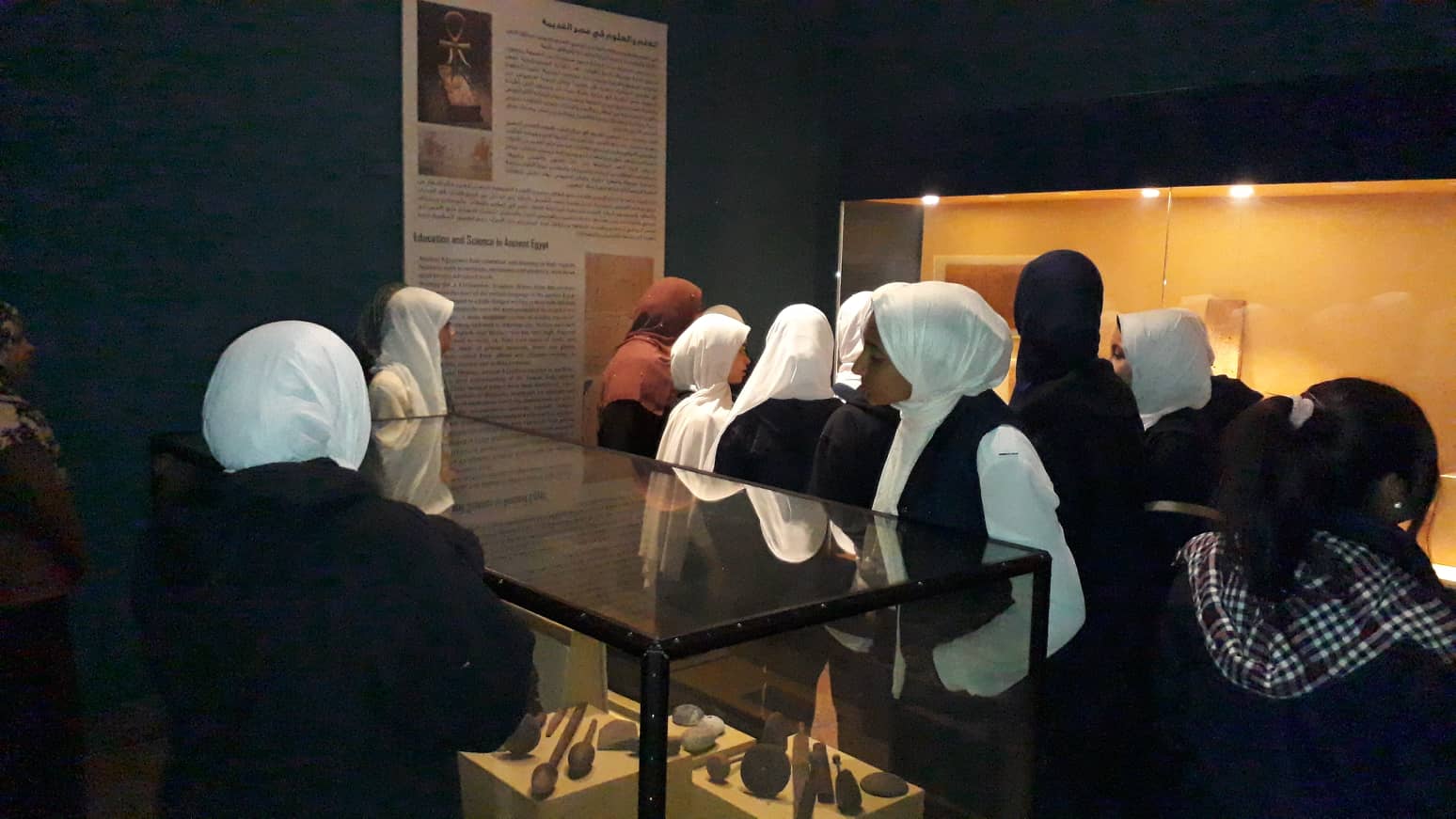 جانب من الزيارات المدرسية لمتحف ملوى (8)