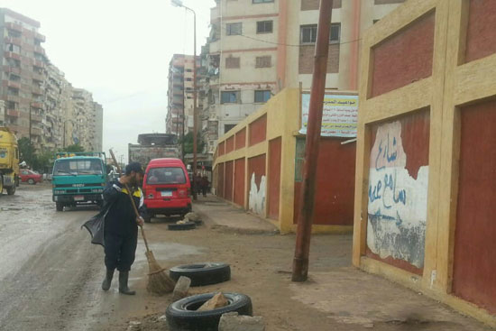 أمطار رعدية غزيرة بالإسكندرية (2)