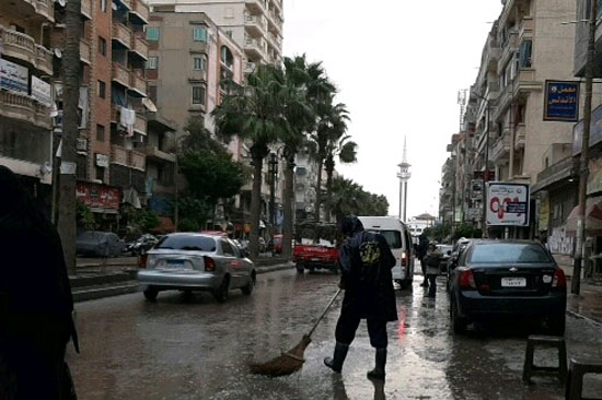 أمطار رعدية غزيرة بالإسكندرية (4)