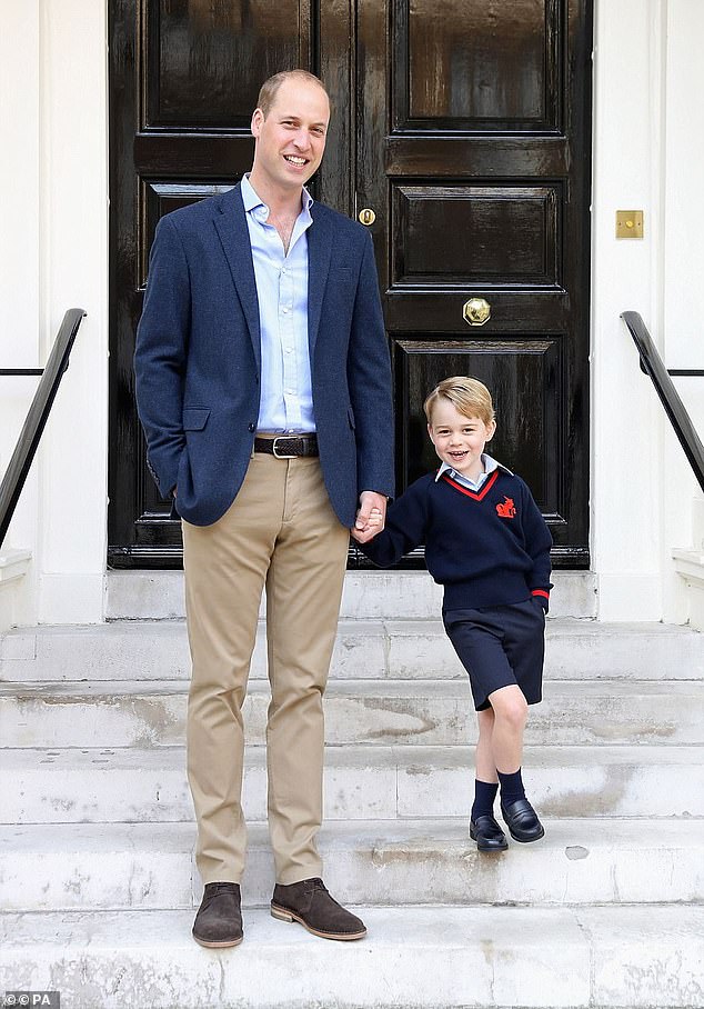 الأمير وليام وابنه الأمير جورج