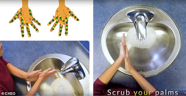 تعليم الاطفال غسل اليدين بطريقة صحيحة من خلال الاغانى