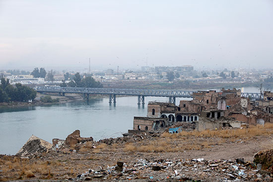 اثار الدمار على منازل الموصل