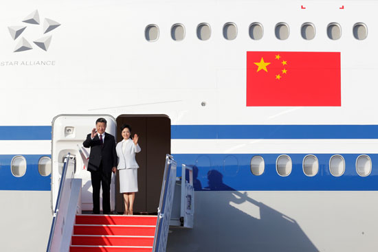 لحظة-وصول-الرئيس-الصينى-إلى-ماكاو