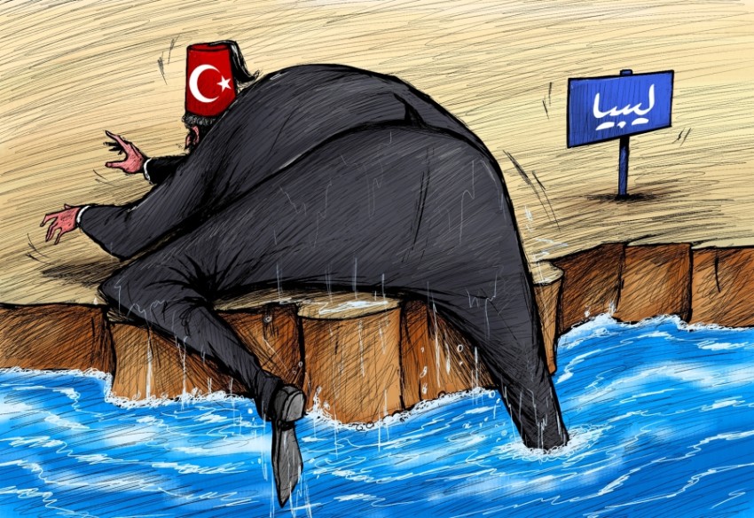تركيا تعمل على اغتصاب ثروات الأراضى الليبية 