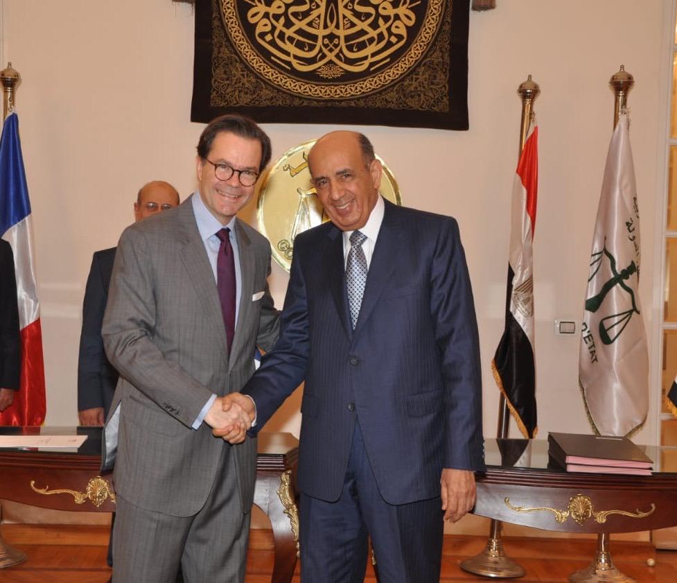رئيس مجلس الدولة المصرى و السفير الفرنسى (3)