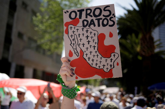 مسيرة لوقف العنف المنظم بالمكسيك
