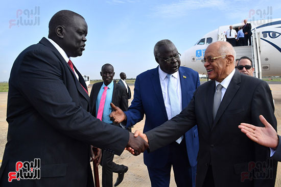 على عبد العال يصل جوبا لبحث العلاقات الثنائية بين مصر وجنوب السودان (6)