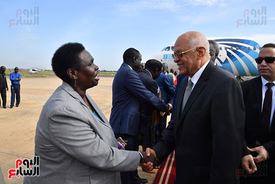 على عبد العال يصل جوبا لبحث العلاقات الثنائية بين مصر وجنوب السودان (5)