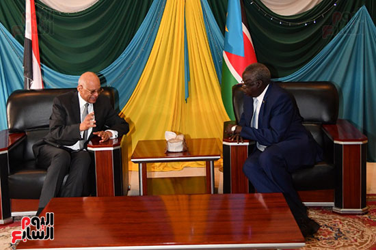 على عبد العال يصل جوبا لبحث العلاقات الثنائية بين مصر وجنوب السودان (2)