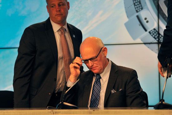 مؤتمر ناسا للإعلان عن فشل التجربة