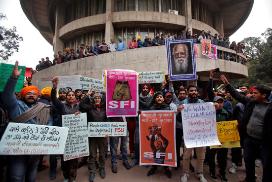 تظاهرات فى الهند