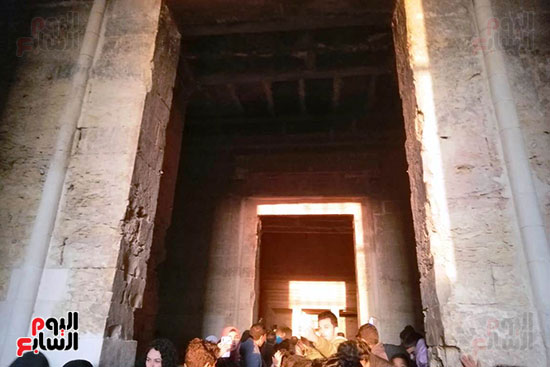 الشمس تتعامد على معبد قصر قارون  (4)