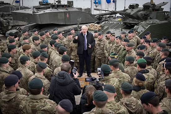 رئيس الوزراء البريطاني بوريس جونسون يزور استونيا